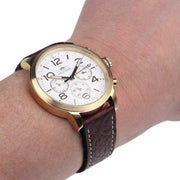  Shop Authentic Tommy Hilfiger Jake Quartz White Dial Brown Leather Strap Watch for Men - 1791231 - Luxxuri