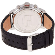  Shop Authentic Tommy Hilfiger Jake Chronograph Black Dial Black Leather Strap Watch for Men - 1791232 - Luxxuri