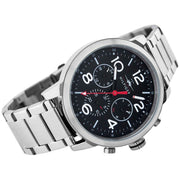  Shop Authentic Tommy Hilfiger Jake Chronograph Black Dial Silver Steel Strap Watch for Men - 1791234 - Luxxuri