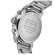  Shop Authentic Tommy Hilfiger Jake Chronograph Black Dial Silver Steel Strap Watch for Men - 1791234 - Luxxuri