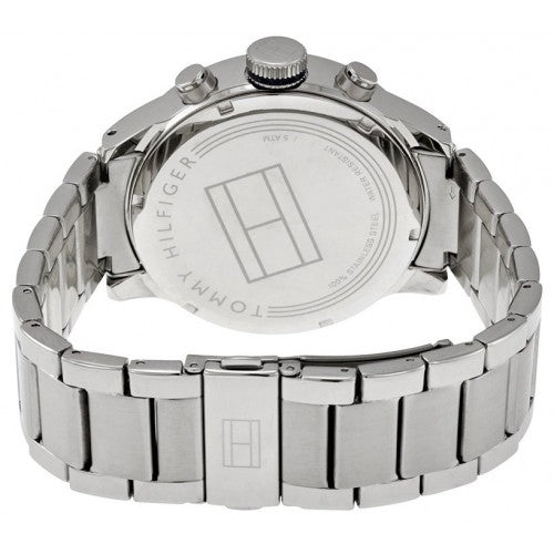  Shop Authentic Tommy Hilfiger Jackson Quartz Black Dial Silver Steel Strap Watch for Men - 1791243 - Luxxuri