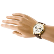  Shop Authentic Tommy Hilfiger Keagan Quartz Silver Dial Brown Leather Strap Watch for Men - 1791291 - Luxxuri