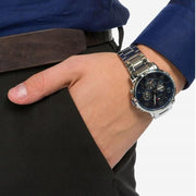  Shop Authentic Tommy Hilfiger Keagan Blue Dial Silver Steel Strap Watch for Men - 1791293 - Luxxuri