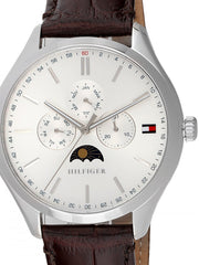  Shop Authentic Tommy Hilfiger Oliver Quartz White Dial Brown Leather Strap Watch for Men - 1791304 - Luxxuri