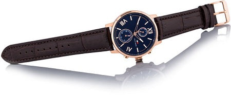  Shop Authentic Tommy Hilfiger Aiden Quartz Blue Dial Brown Leather Strap Watch for Men - 1791308 - Luxxuri
