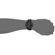  Shop Authentic Tommy Hilfiger Aden Chronograph Black Dial Black Leather Strap Watch for Men - 1791310 - Luxxuri