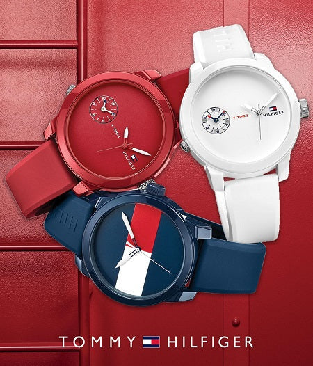  Shop Authentic Tommy Hilfiger Denim Quartz Blue Dial Blue Rubber Strap Watch for Men - 1791322 - Luxxuri