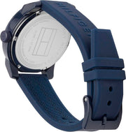  Shop Authentic Tommy Hilfiger Denim Quartz Blue Dial Blue Rubber Strap Watch for Men - 1791322 - Luxxuri