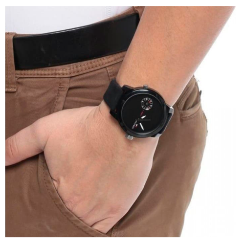  Shop Authentic Tommy Hilfiger Denim Black Dial Black Rubber Strap Watch for Men - 1791326 - Luxxuri