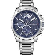  Shop Authentic Tommy Hilfiger Decker Quartz Blue Dial Silver Steel Strap Watch for Men - 1791348 - Luxxuri