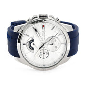  Shop Authentic Tommy Hilfiger Decker Quartz White Dial Blue Rubber Strap Watch for Men - 1791349 - Luxxuri