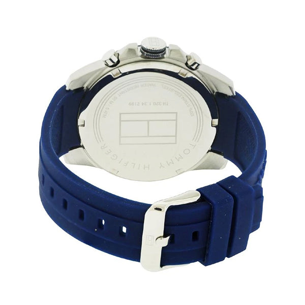  Shop Authentic Tommy Hilfiger Denim Blue Dial Blue Rubber Strap Watch for Men - 1791556 - Luxxuri
