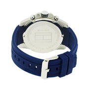  Shop Authentic Tommy Hilfiger Decker Quartz Blue Dial Blue Rubber Strap Watch for Men - 1791350 - Luxxuri