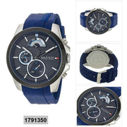  Shop Authentic Tommy Hilfiger Decker Quartz Blue Dial Blue Rubber Strap Watch for Men - 1791350 - Luxxuri