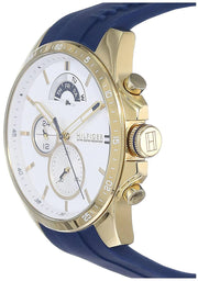  Shop Authentic Tommy Hilfiger Decker White Dial Blue Rubber Strap Watch for Men - 1791353 - Luxxuri