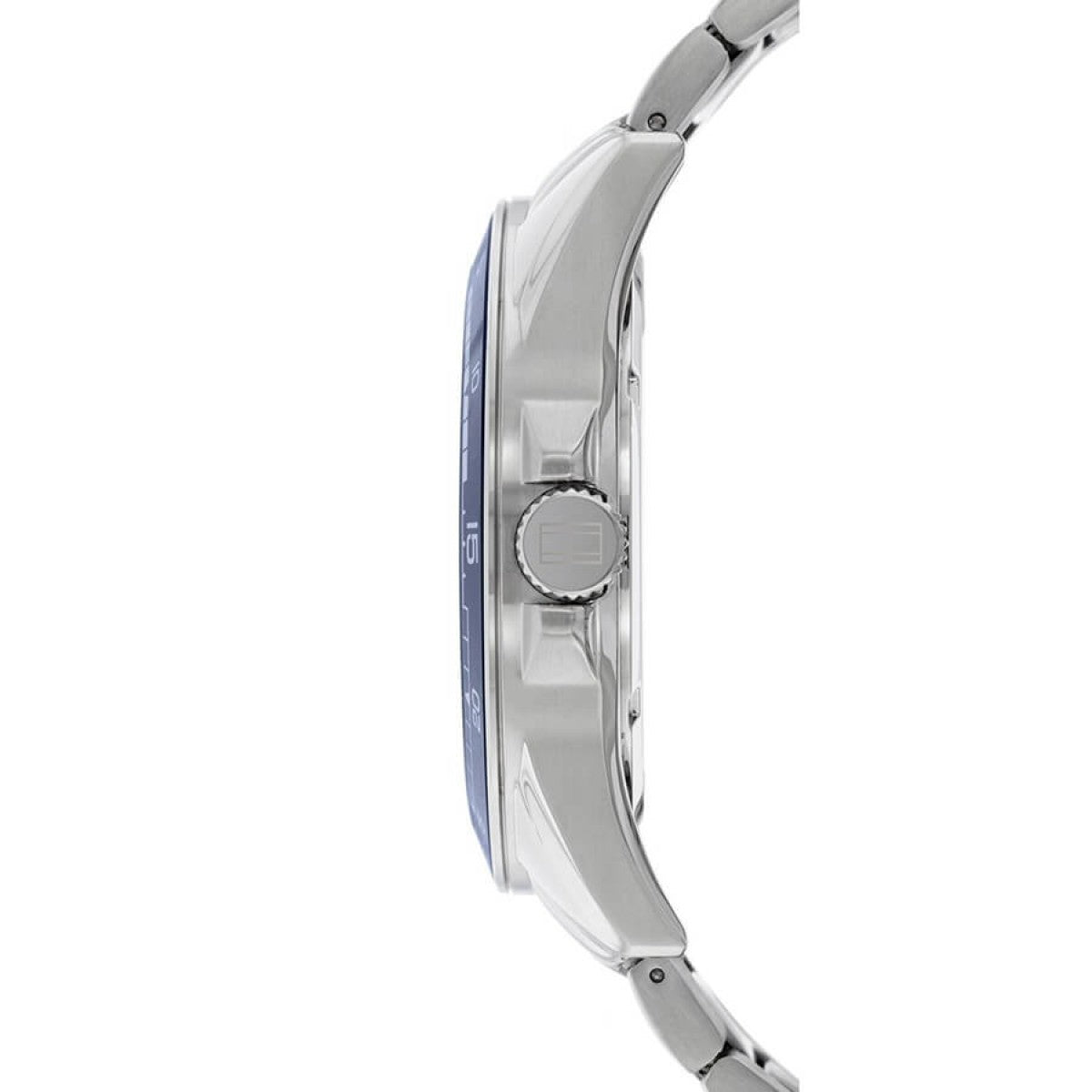  Shop Authentic Tommy Hilfiger Erik Chronograph Blue Dial Silver Steel Strap Watch for Men - 1791366 - Luxxuri