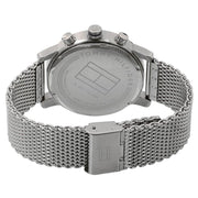  Shop Authentic Tommy Hilfiger Kane Quartz Blue Dial Silver Mesh Bracelet Watch for Men - 1791398 - Luxxuri