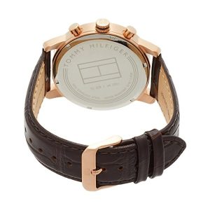  Shop Authentic Tommy Hilfiger Kane Chronograph Blue Dial Brown Leather Strap Watch for Men - 1791399 - Luxxuri