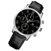  Shop Authentic Tommy Hilfiger Kane Quartz Black Dial Black Leather Strap Watch for Men - 1791401 - Luxxuri