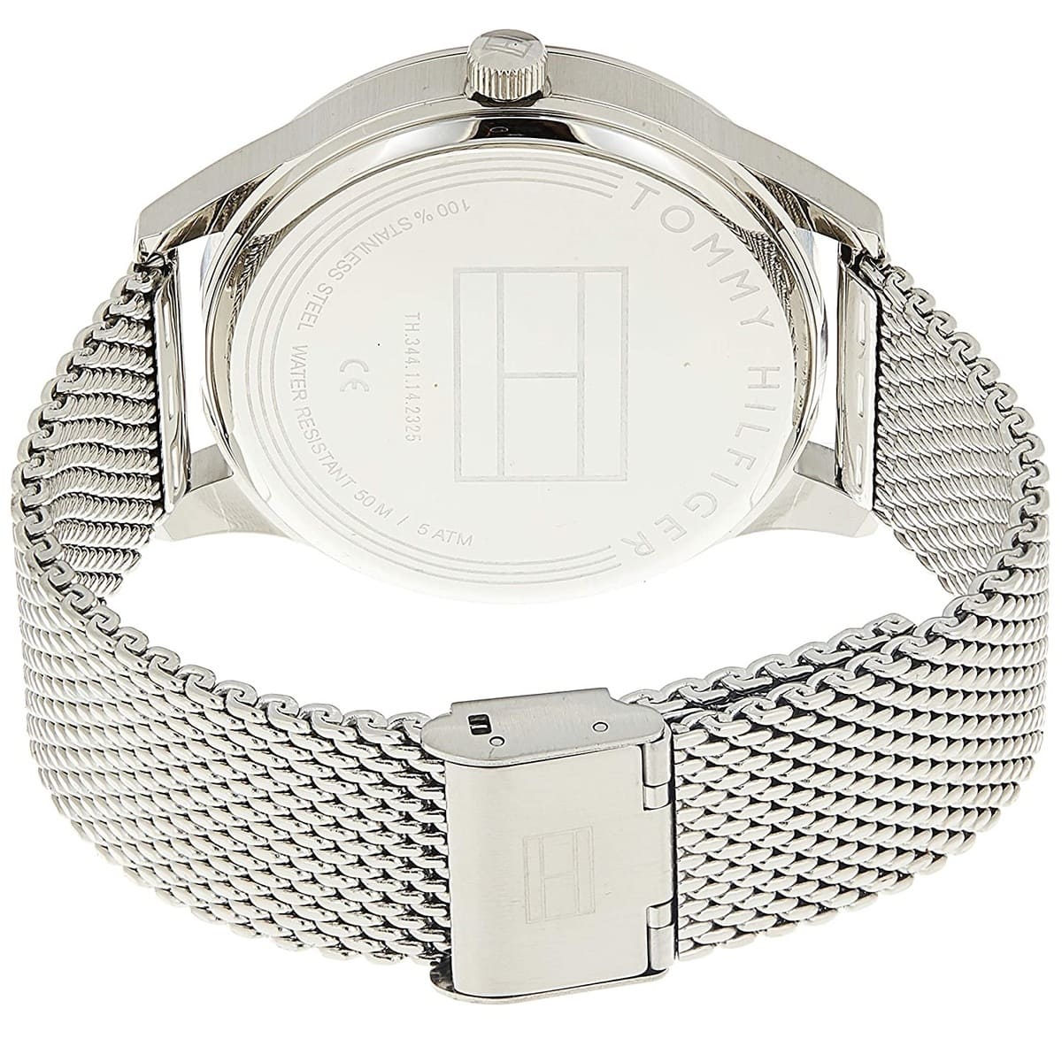  Shop Authentic Tommy Hilfiger Damon Quartz Chronograph Black Dial Silver Mesh Bracelet Watch for Men - 1791415 - Luxxuri