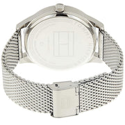  Shop Authentic Tommy Hilfiger Damon Quartz Chronograph Black Dial Silver Mesh Bracelet Watch for Men - 1791415 - Luxxuri