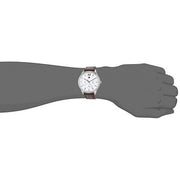  Shop Authentic Tommy Hilfiger Damon Quartz White Dial Brown Leather Strap Watch for Men - 1791418 - Luxxuri