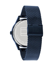  Shop Authentic Tommy Hilfiger Damon Quartz Blue Dial Blue Mesh Bracelet Watch for Men - 1791421 - Luxxuri