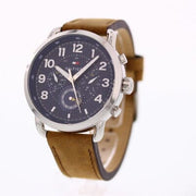  Shop Authentic Tommy Hilfiger Briggs Chronograph Blue Dial Brown Leather Strap Watch for Men - 1791424 - Luxxuri