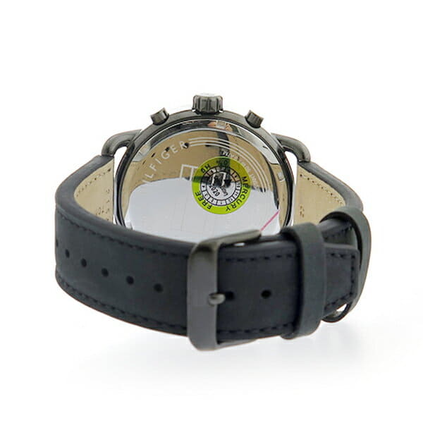  Shop Authentic Tommy Hilfiger Briggs Black Dial Black Leather Strap Watch for Men - 1791426 - Luxxuri