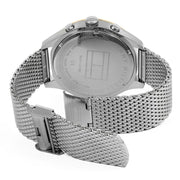  Shop Authentic Tommy Hilfiger Gavin Chronograph Quartz Grey Dial Silver Mesh Bracelet Watch for Men - 1791466 - Luxxuri