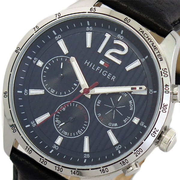  Shop Authentic Tommy Hilfiger Gavin Blue Dial Blue Leather Strap Watch for Men - 1791468 - Luxxuri