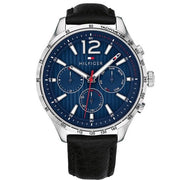  Shop Authentic Tommy Hilfiger Gavin Blue Dial Blue Leather Strap Watch for Men - 1791468 - Luxxuri