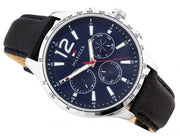  Shop Authentic Tommy Hilfiger Gavin Blue Dial Blue Leather Strap Watch for Men - 1791468 - Luxxuri