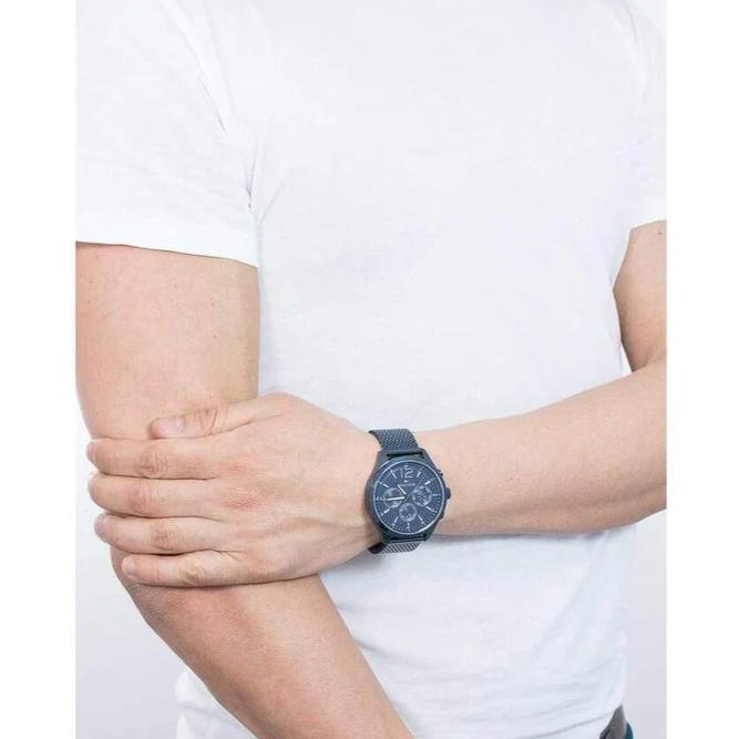  Shop Authentic Tommy Hilfiger Gavin Chronograph Blue Dial Blue Mesh Bracelet Watch for Men - 1791471 - Luxxuri
