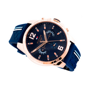  Shop Authentic Tommy Hilfiger Decker Multifunction Blue Dial Blue Rubber Strap Watch for Men - 1791474 - Luxxuri