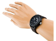  Shop Authentic Tommy Hilfiger Denim Black Dial Brown Leather Strap Watch for Men - 1791478 - Luxxuri