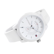  Shop Authentic Tommy Hilfiger Denim Analog White Dial White Rubber Strap Watch for Men - 1791481 - Luxxuri