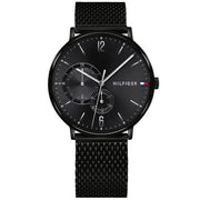  Shop Authentic Tommy Hilfiger Brooklyn Black Dial Black Mesh Bracelet Watch for Men - 1791507 - Luxxuri