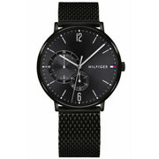  Shop Authentic Tommy Hilfiger Brooklyn Black Dial Black Mesh Bracelet Watch for Men - 1791507 - Luxxuri
