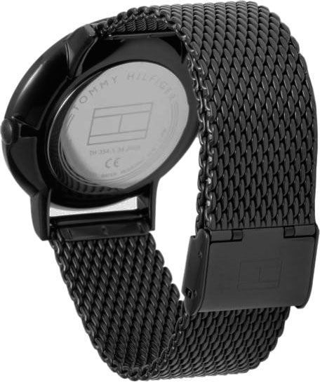  Shop Authentic Tommy Hilfiger Brooklyn Black Dial Black Mesh Bracelet Watch for Men - 1791507 - Luxxuri