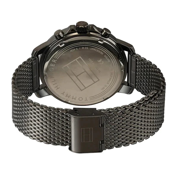  Shop Authentic Tommy Hilfiger London Chronograph Grey Dial Grey Mesh Bracelet Watch for Men - 1791530 - Luxxuri