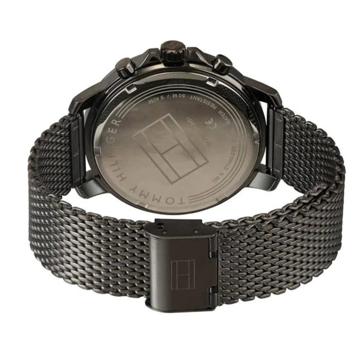  Shop Authentic Tommy Hilfiger London Chronograph Grey Dial Grey Mesh Bracelet Watch for Men - 1791530 - Luxxuri
