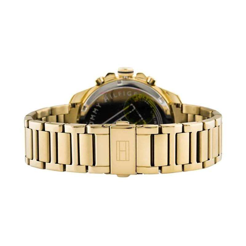  Shop Authentic Tommy Hilfiger Iconic Quartz White Dial Gold Steel Strap Watch for Men - 1791538 - Luxxuri