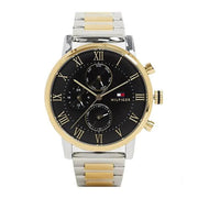  Shop Authentic Tommy Hilfiger Analog Black Dial Two Tone Steel Strap Watch for Men - 1791539 - Luxxuri