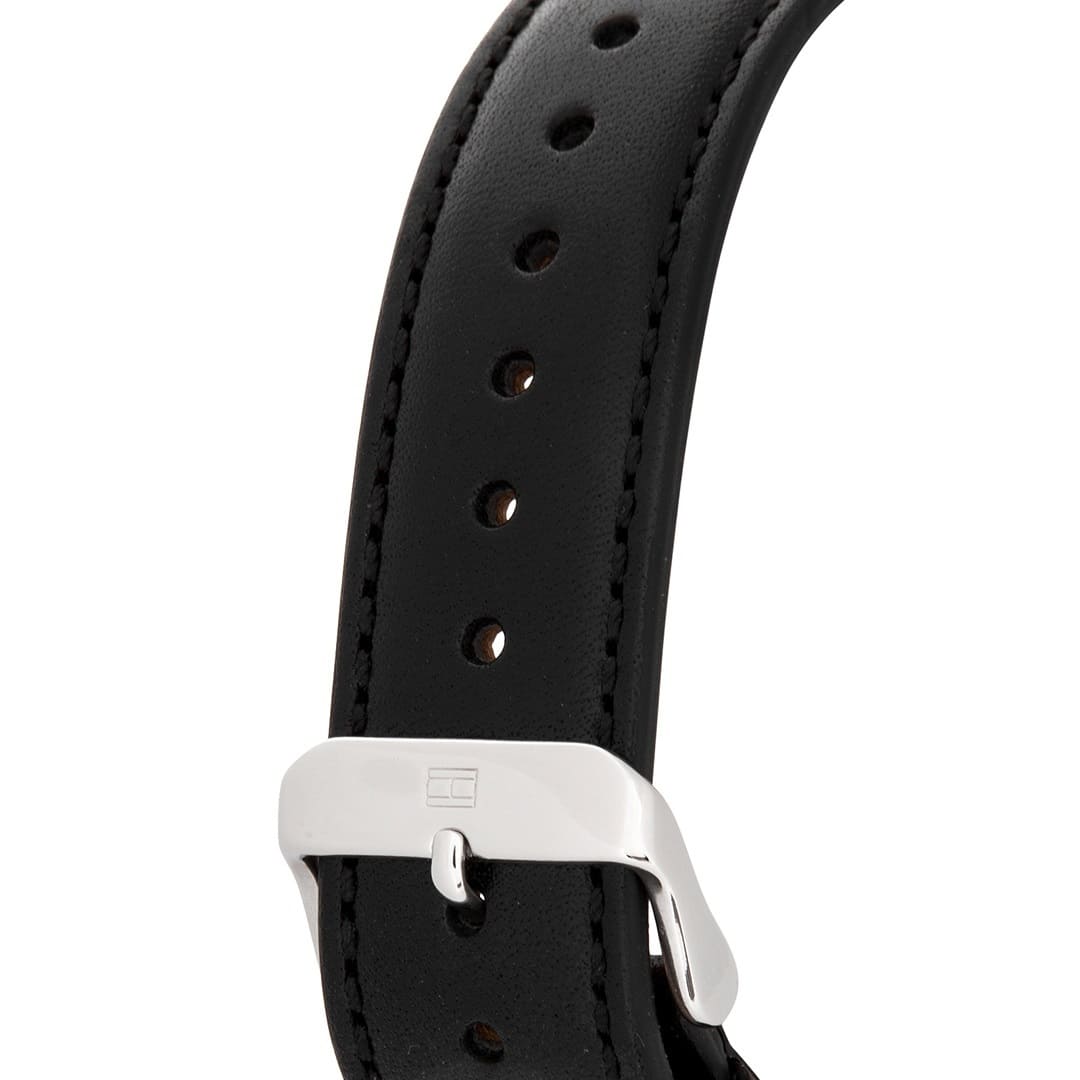  Shop Authentic Tommy Hilfiger Deacan Grey Dial Black Leather Strap Watch for Men - 1791548 - Luxxuri