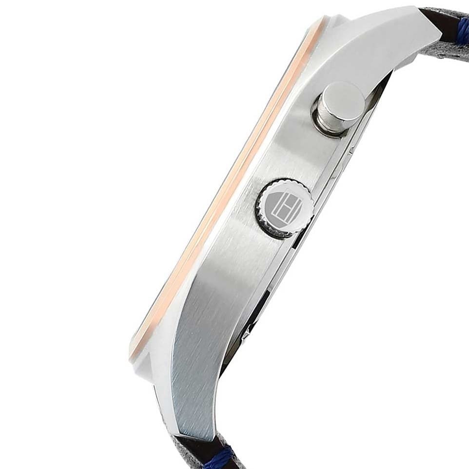  Shop Authentic Tommy Hilfiger Deacan Blue Dial Brown Leather Strap Watch for Men - 1791549 - Luxxuri