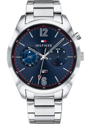  Shop Authentic Tommy Hilfiger Deacan Blue Dial Silver Steel Strap Watch for Men - 1791551 - Luxxuri