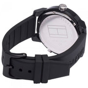  Shop Authentic Tommy Hilfiger Denim Black Dial Black Rubber Strap Watch for Men - 1791555 - Luxxuri