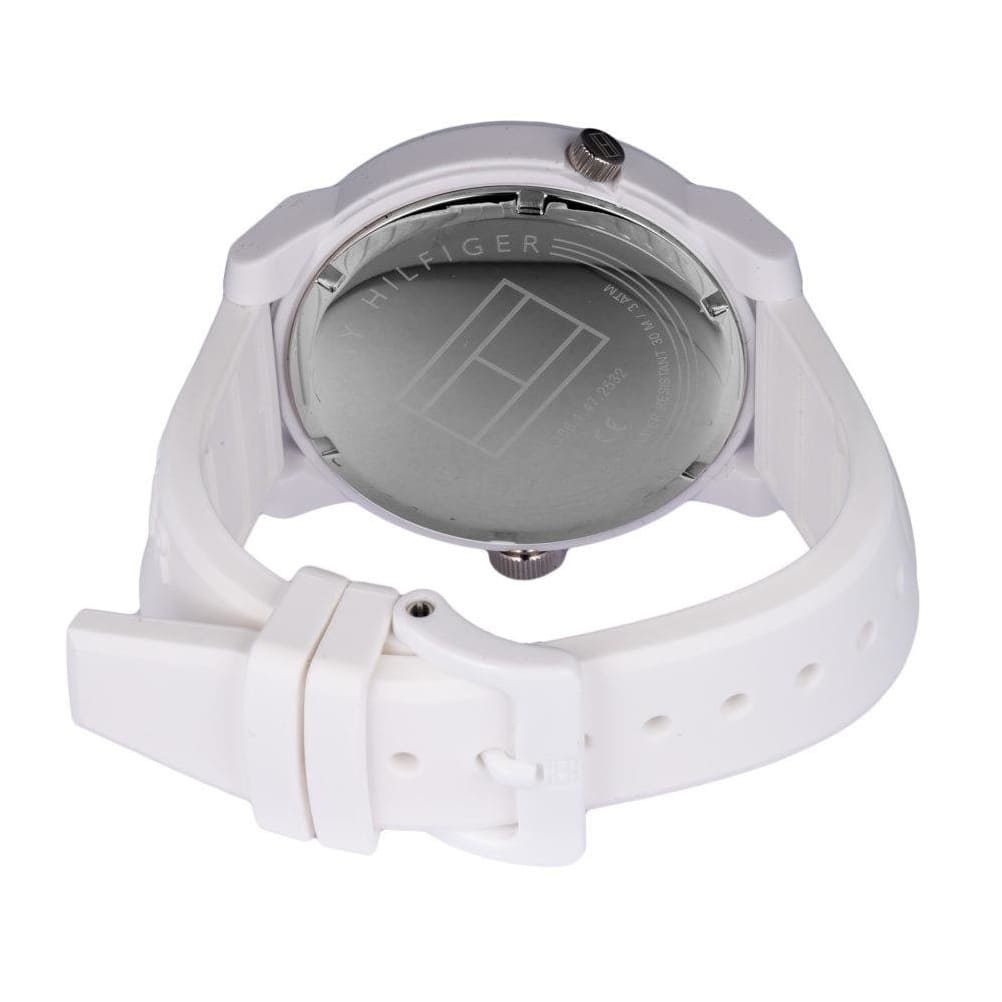  Shop Authentic Tommy Hilfiger Denim White Dial White Rubber Strap Watch for Men - 1791558 - Luxxuri