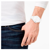  Shop Authentic Tommy Hilfiger Denim White Dial White Rubber Strap Watch for Men - 1791558 - Luxxuri